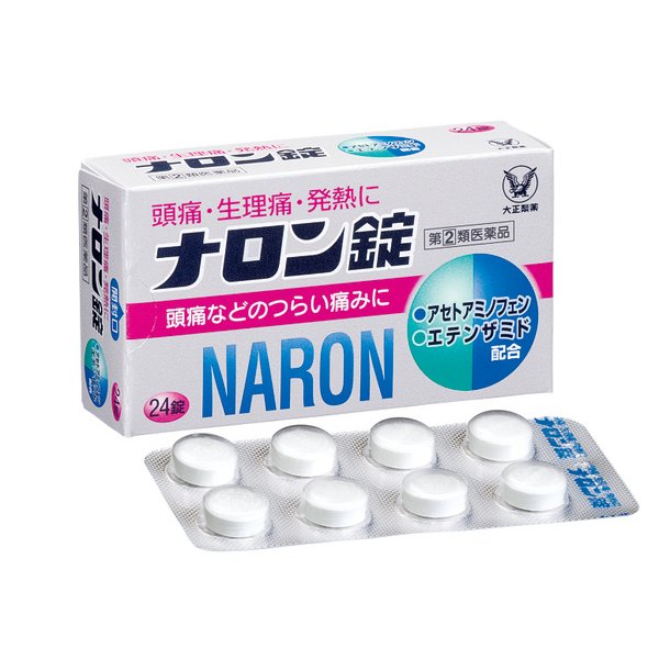 Naron 24片 撲熱息痛