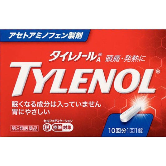 Tylenol A 10 Tablets Paracetamol